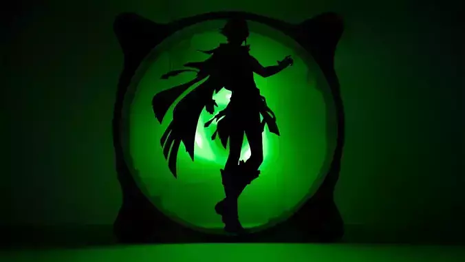 Genshin Impact Alhaitham PC fan cover  3D print model