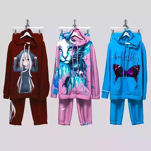 Tracksuits Set clothe hoodie