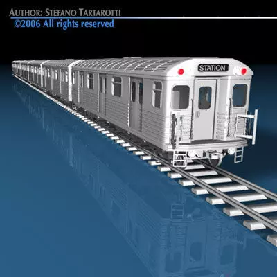 Subway train 3D model
