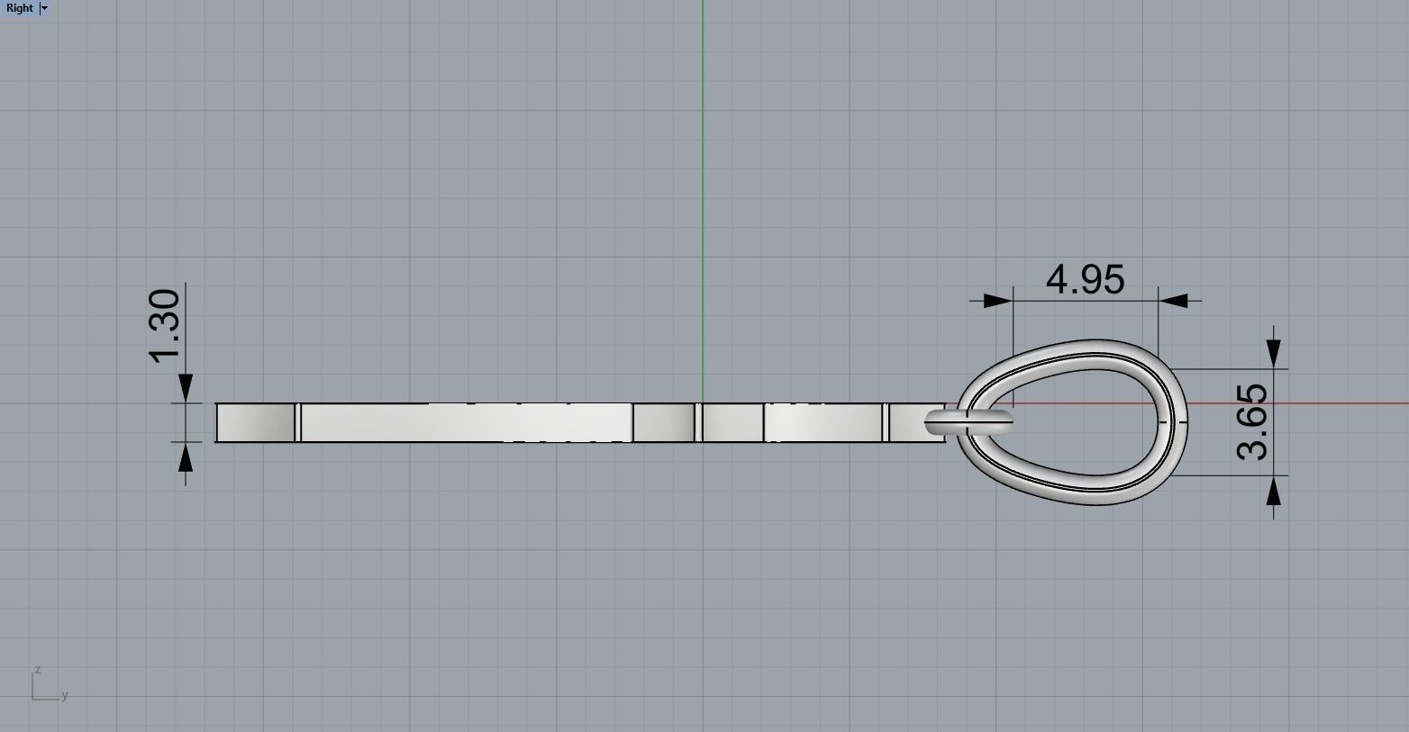 Simple cross model 541 3D print model_8