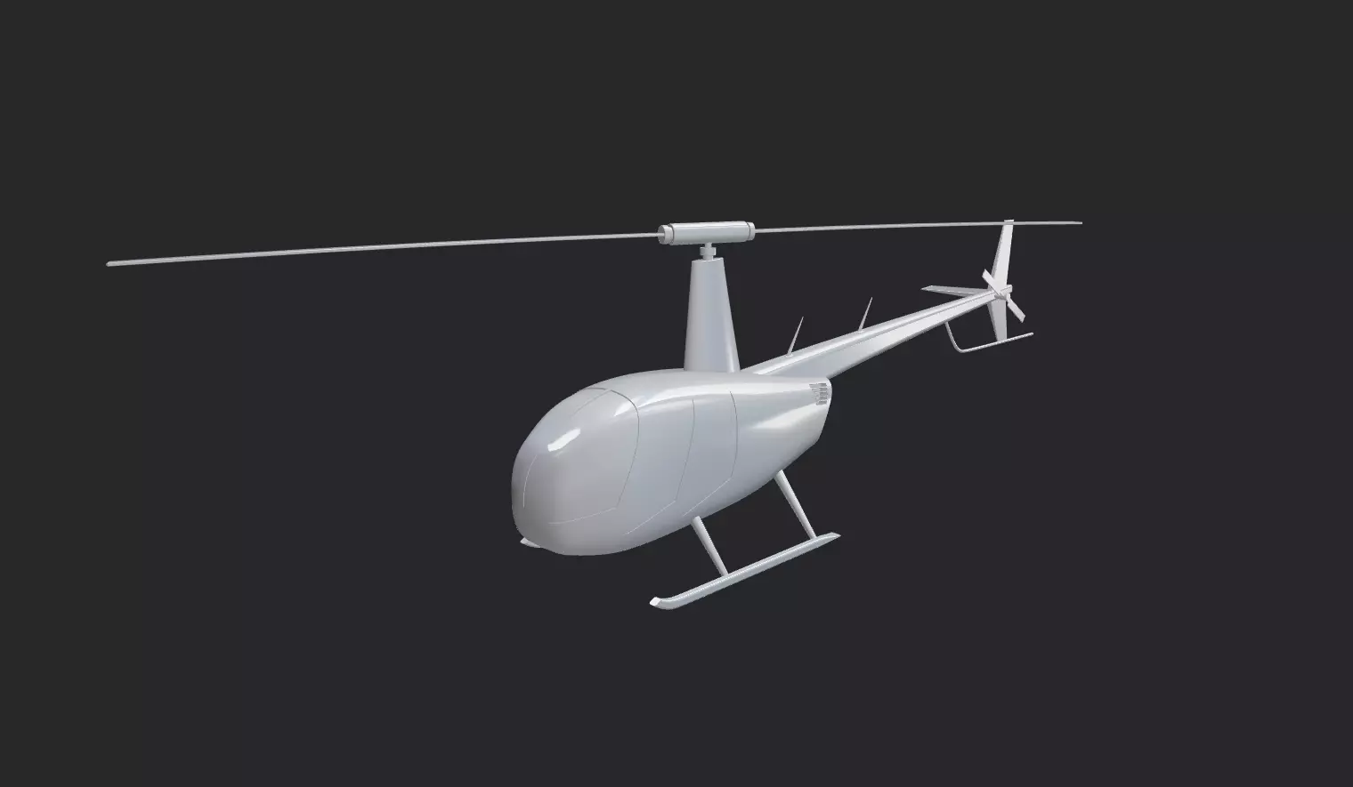Robinson R44 3D print model_0