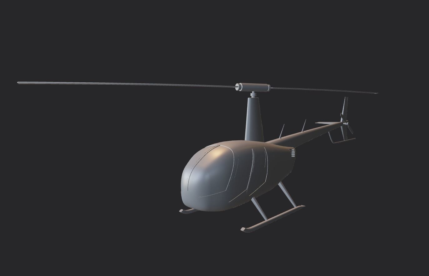 Robinson R44 3D print model_2