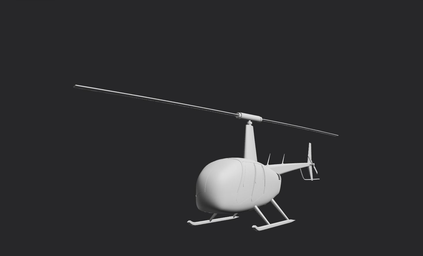 Robinson R44 3D print model_3