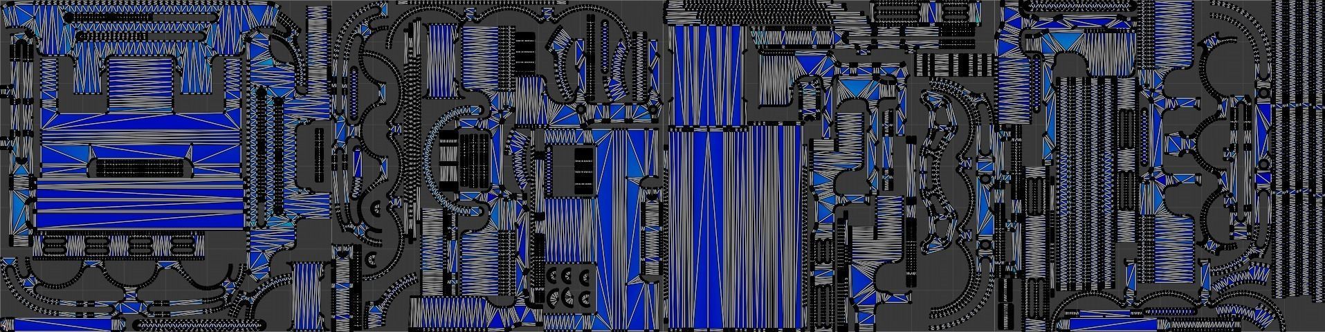 Sci-fi Barrel with Sci-fi Rack Low-poly 3D model_35
