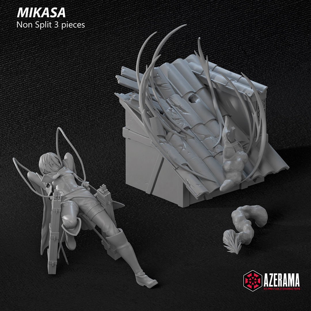 Mikasa For 3D Printing 3D print model_12
