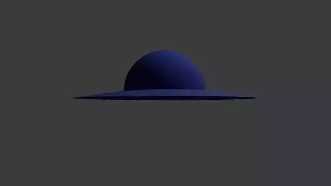 Blue Hat - Low Poly
