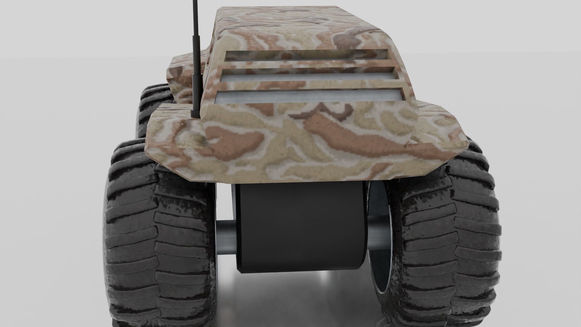 Monster Car Low-poly 3D model_9