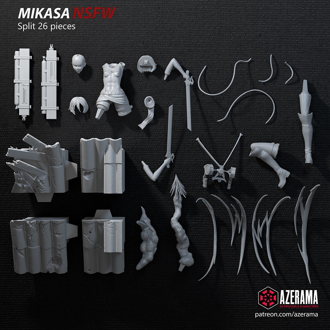 Mikasa NSFW For 3D Printing 3D model 3D printable | CGTrader
