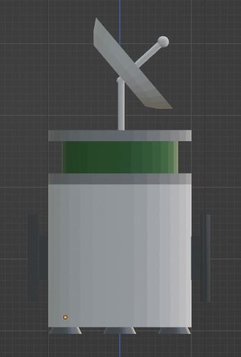 Simple Satellite Free 3D model_4