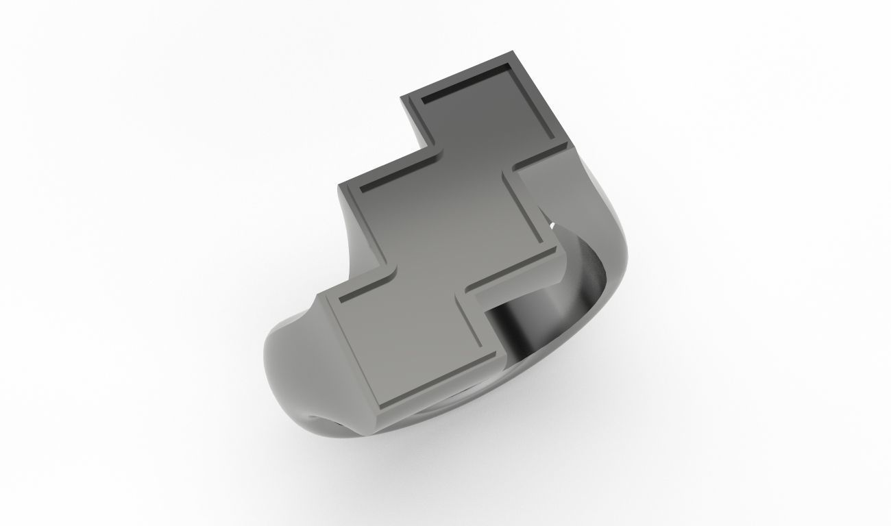 customizable zig zag ring us size 8 3D print model_2