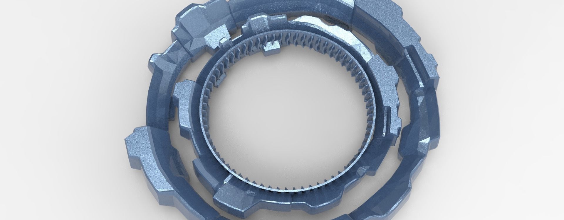 Gnome technology machine wheel  Low-poly 3D model_1