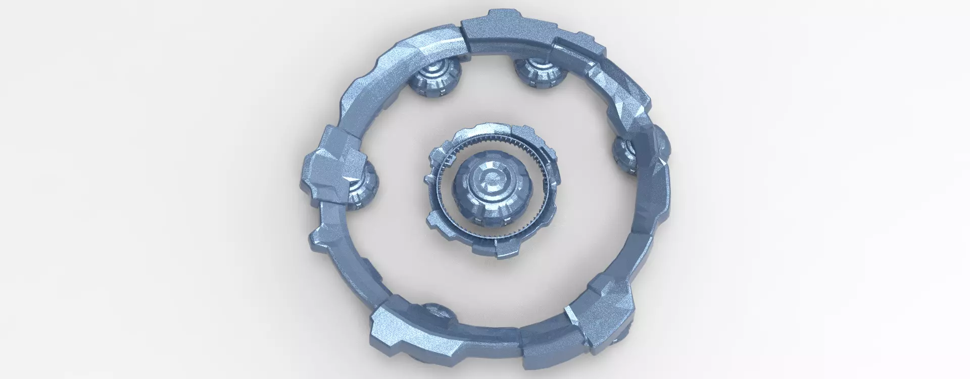Gnome technology gravity wheel 3D model_0