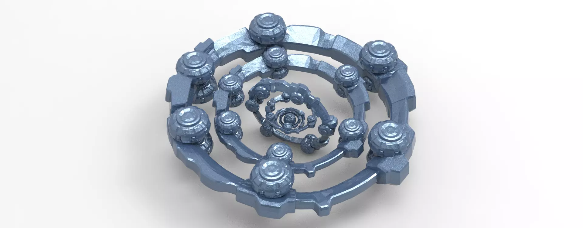 Alien technology orb array   Low-poly 3D model_0