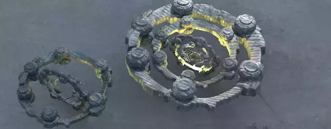 Grey technology orb array 