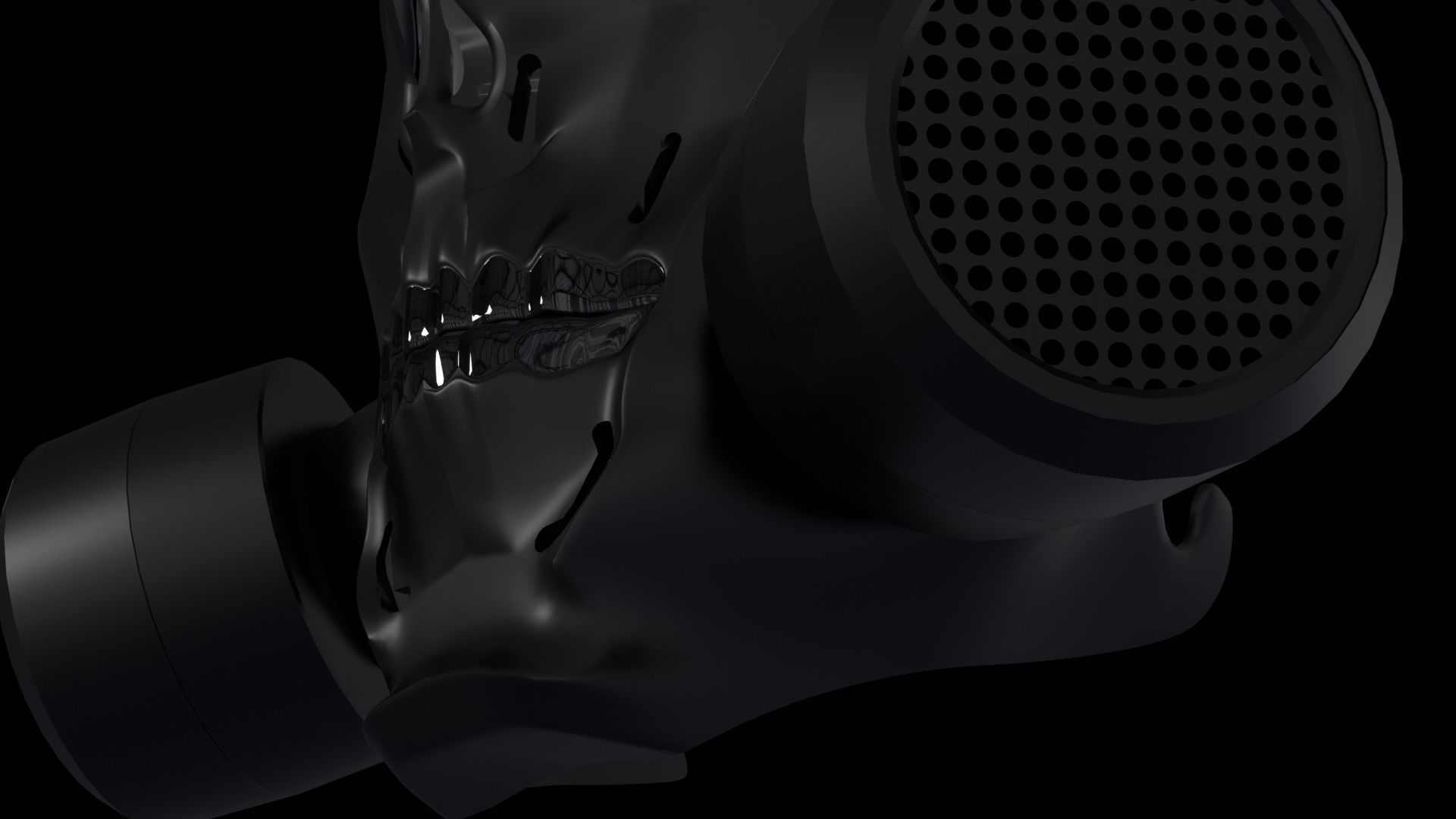 Skull Gasmask 3D model_4