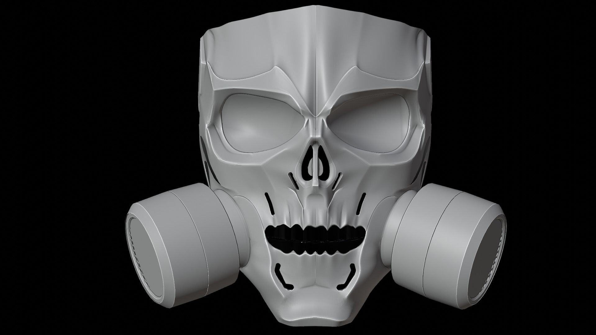 Skull Gasmask 3D model_7