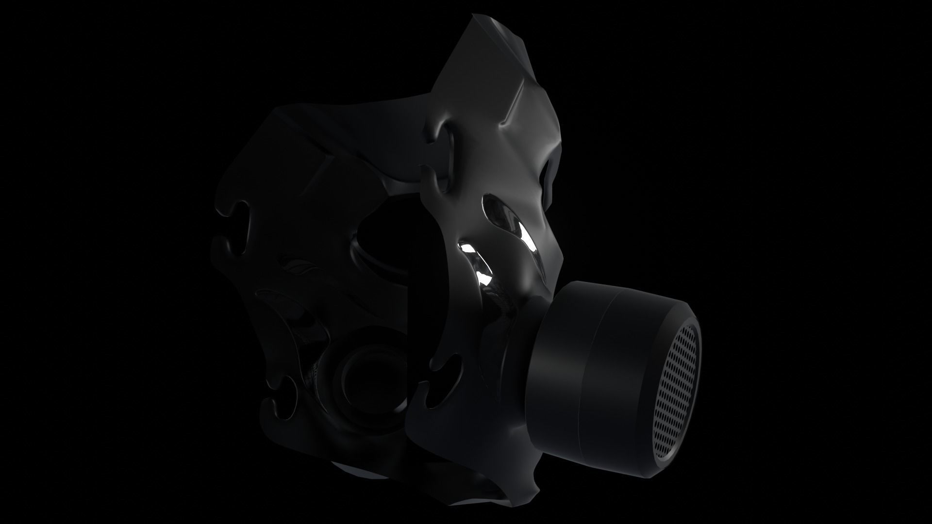Skull Gasmask 3D model_3