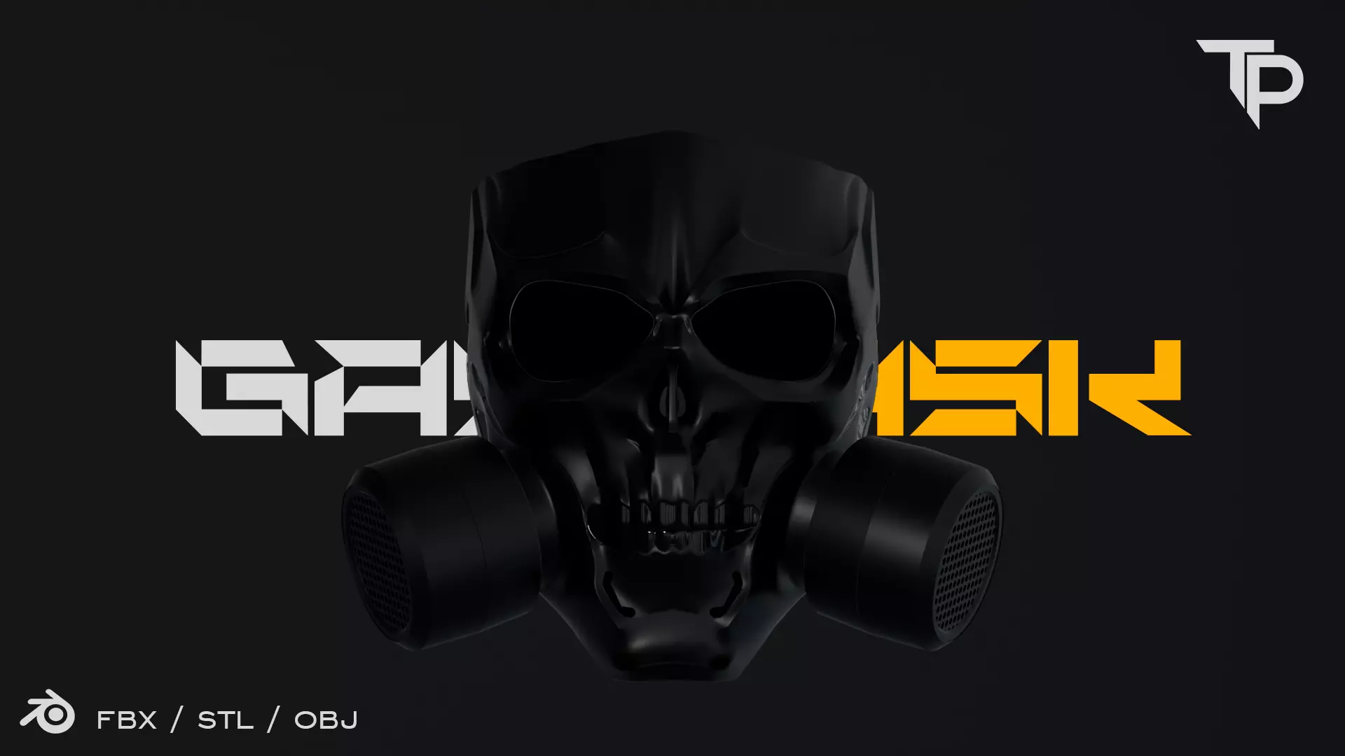 Skull Gasmask 3D model_0