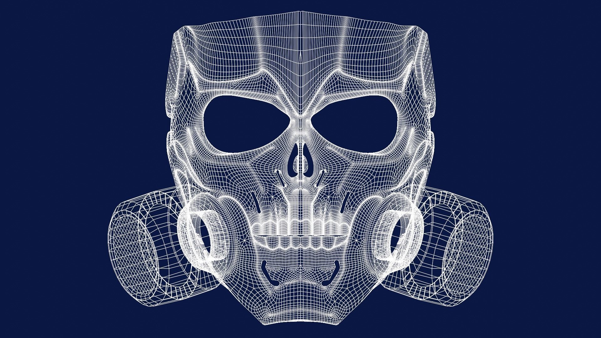 Skull Gasmask 3D model_8