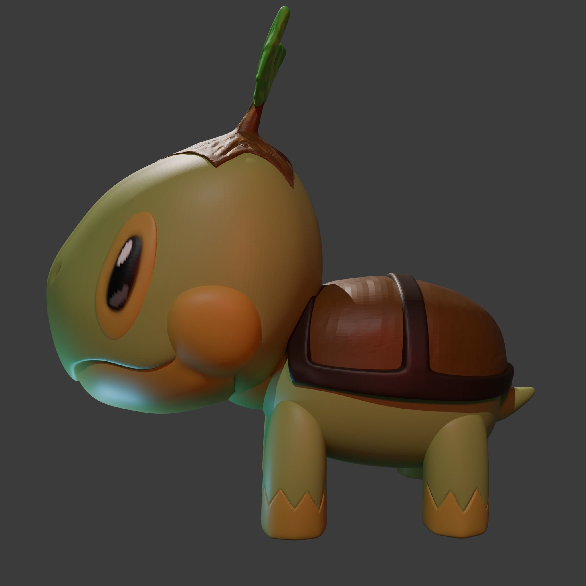 Pokemon Sinnoh Starters 3D print model_7