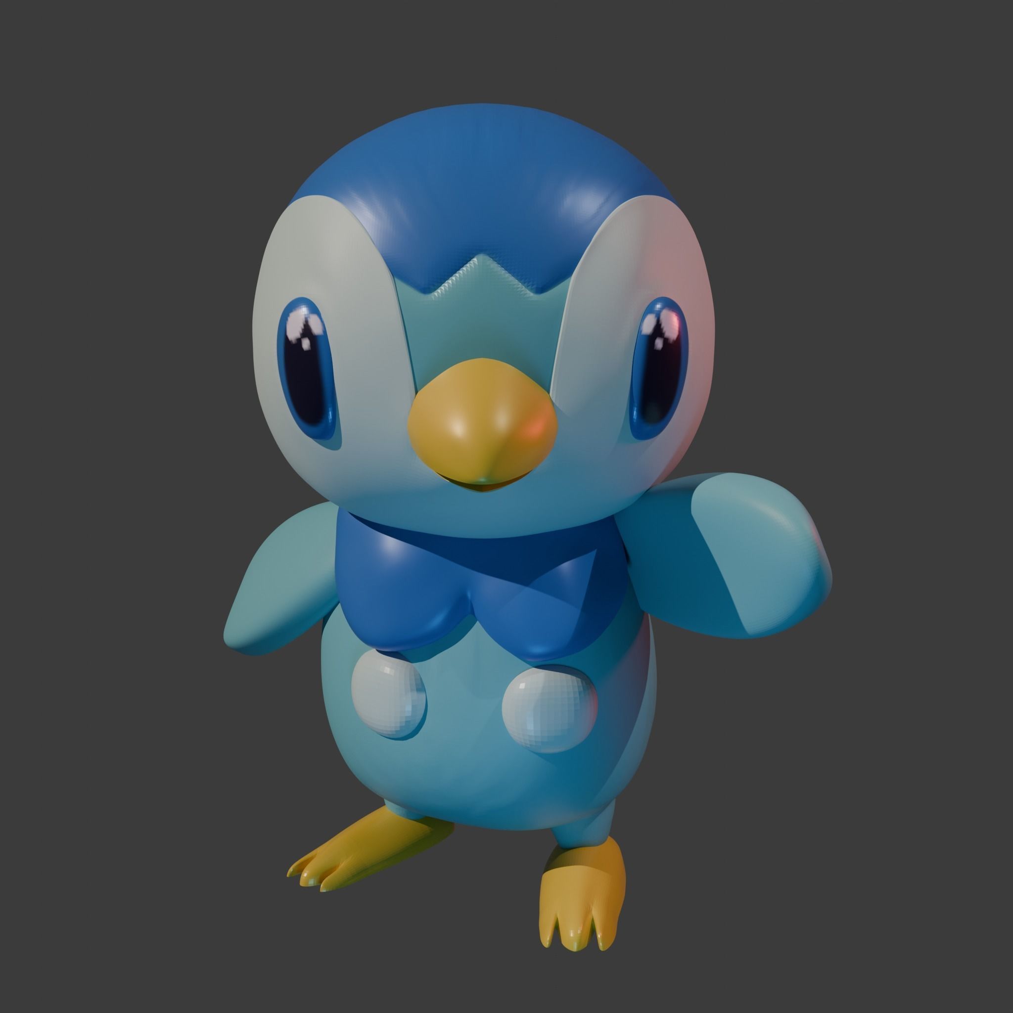 Pokemon Sinnoh Starters 3D print model_3
