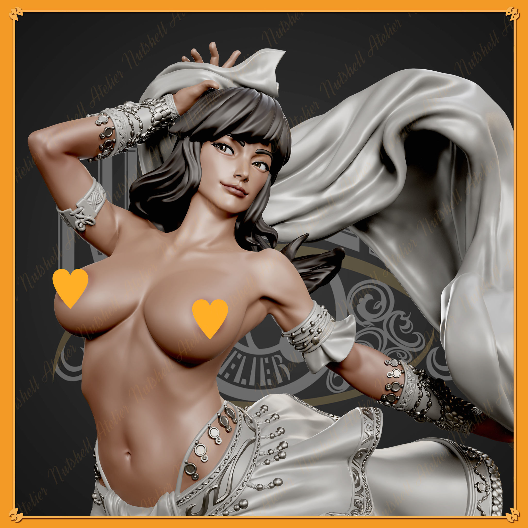 Nutshell Atelier - Belly Dancer02 NSFW 3D print model_8