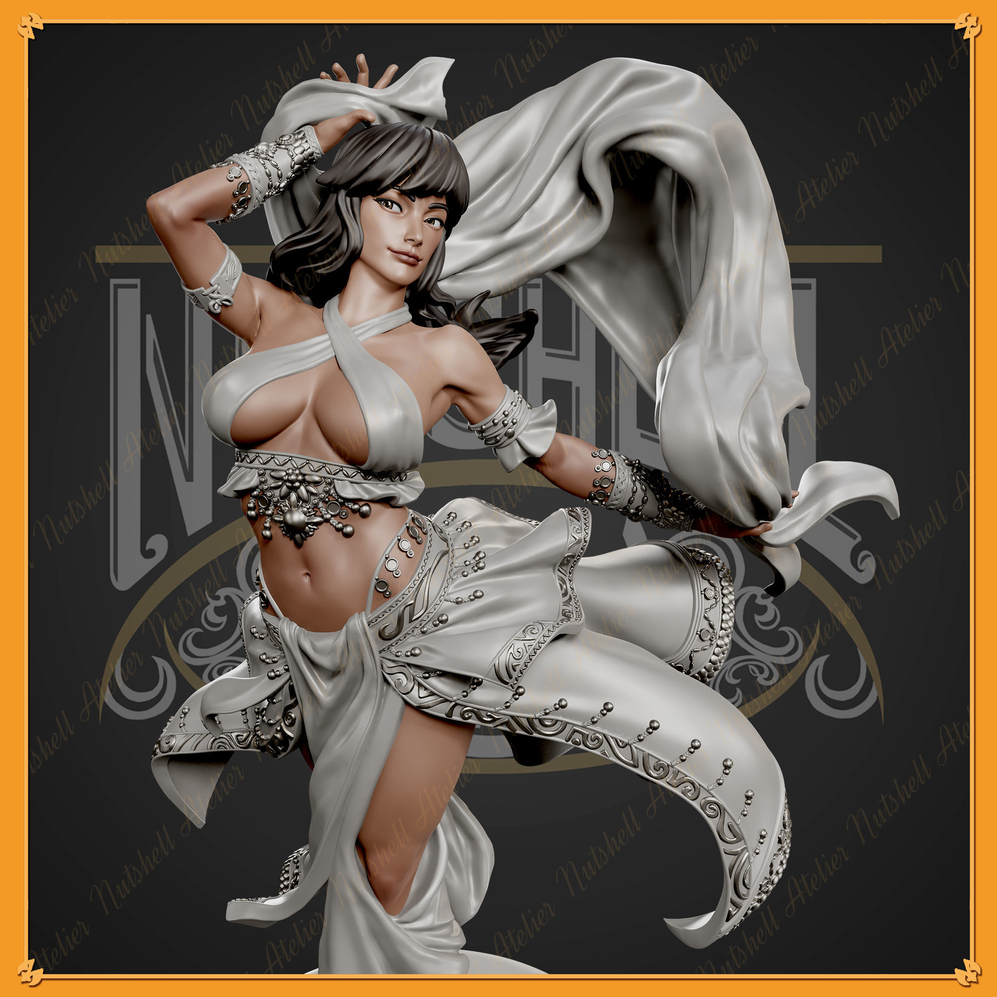 Nutshell Atelier - Belly Dancer02 NSFW 3D print model_5