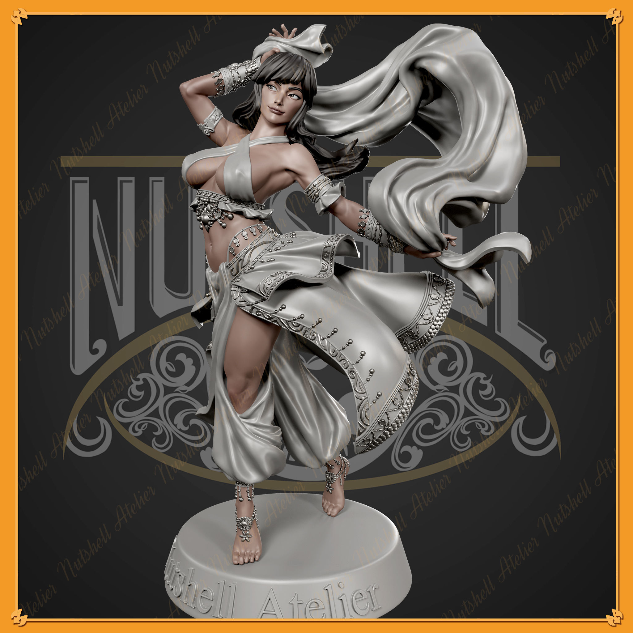 Nutshell Atelier - Belly Dancer02 NSFW 3D print model_3
