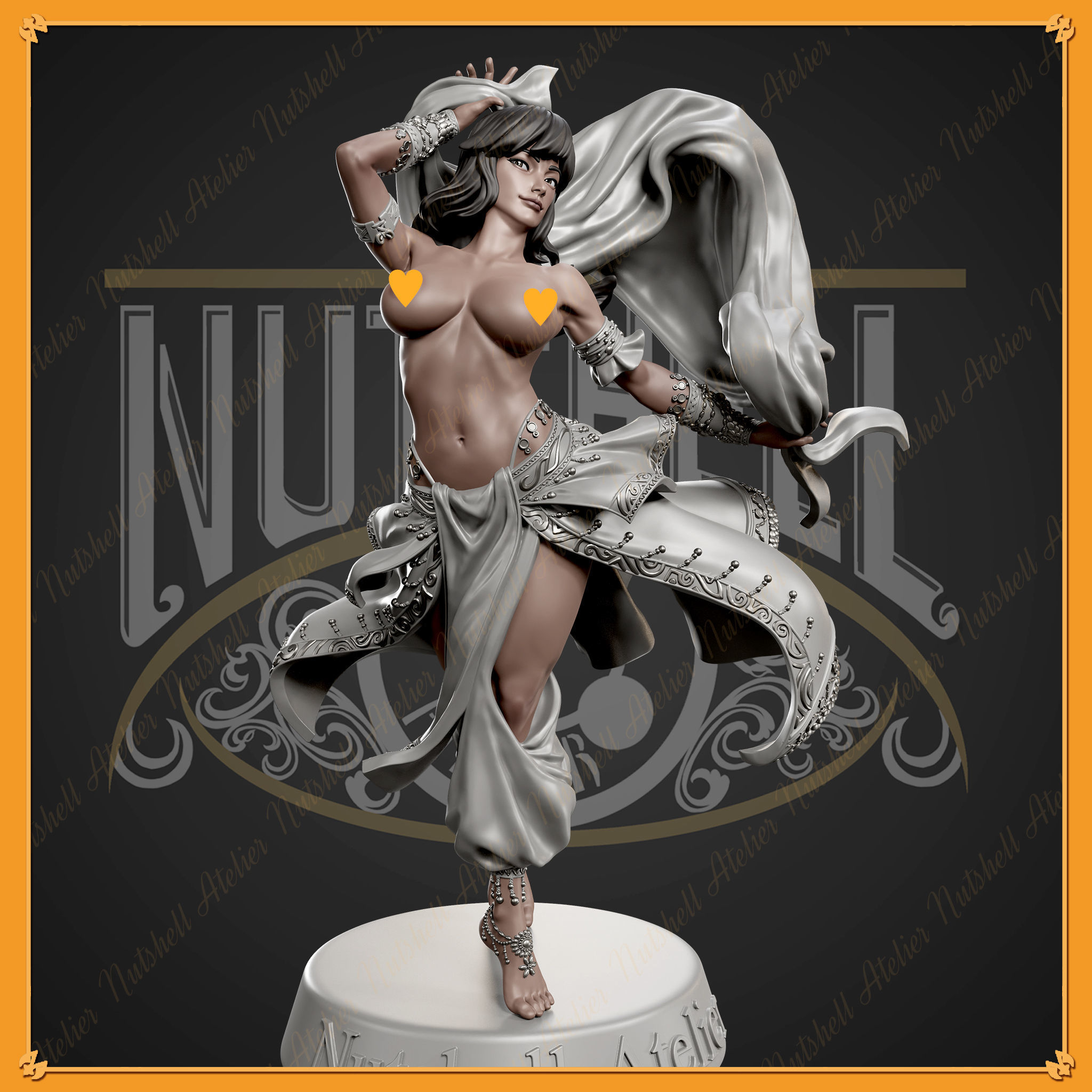 Nutshell Atelier - Belly Dancer02 NSFW 3D print model_1