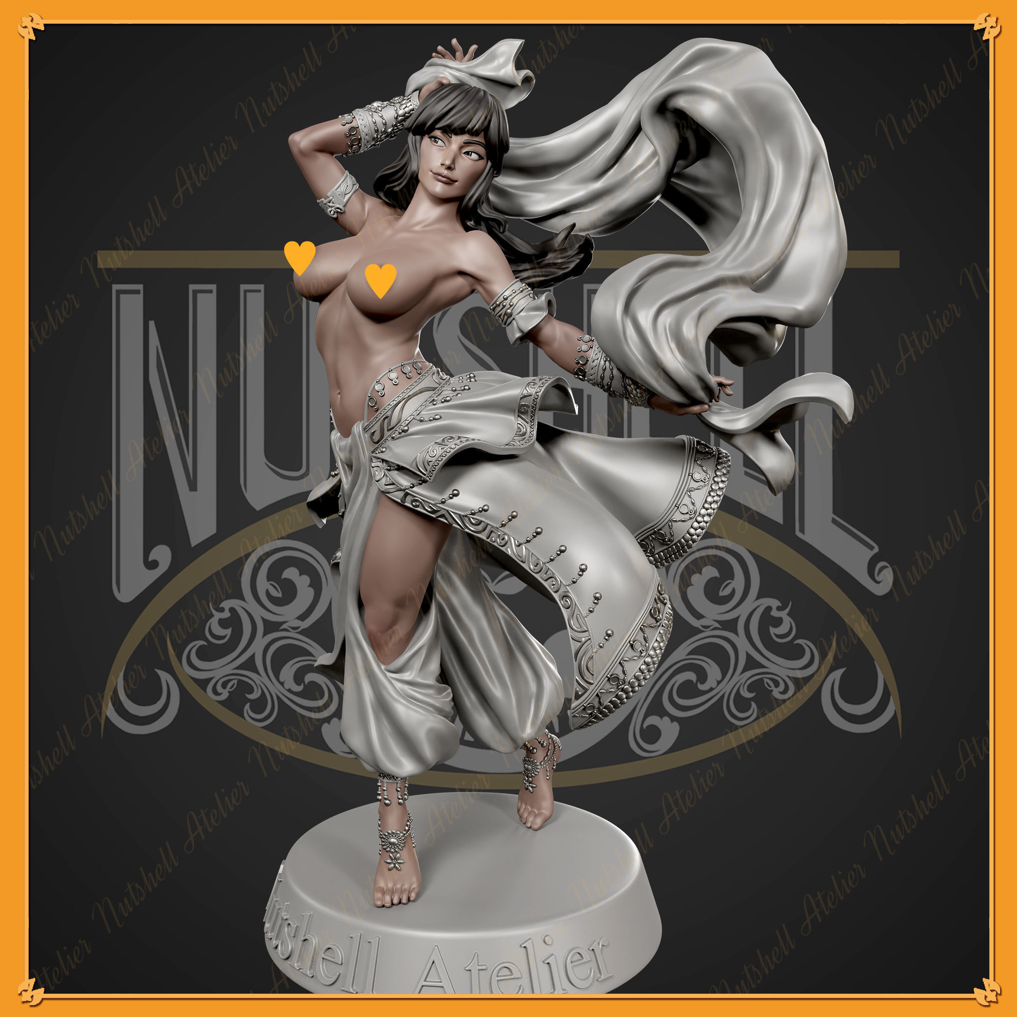 Nutshell Atelier - Belly Dancer02 NSFW 3D print model_4