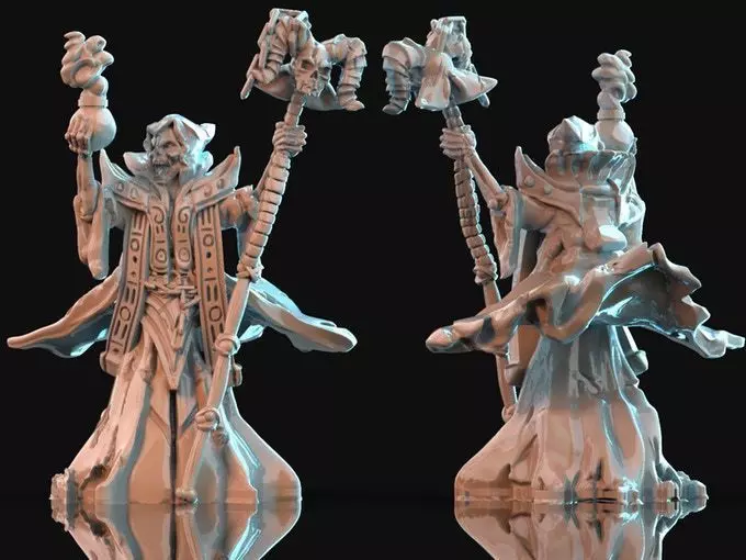 Lich and Skeletons 3D Printing Creation 3D print model