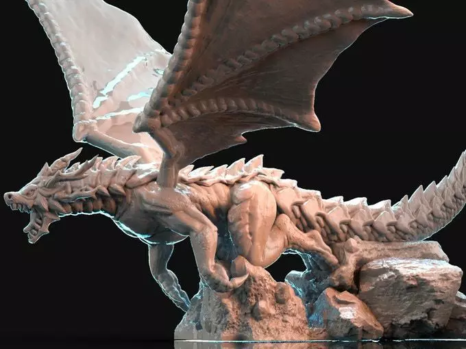 BonusDragon 3D Printed Artwork 3D print model_0