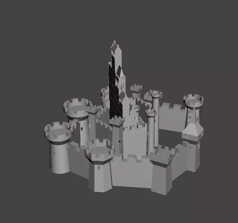 Big Castle 3D Printed Structure 3D print model