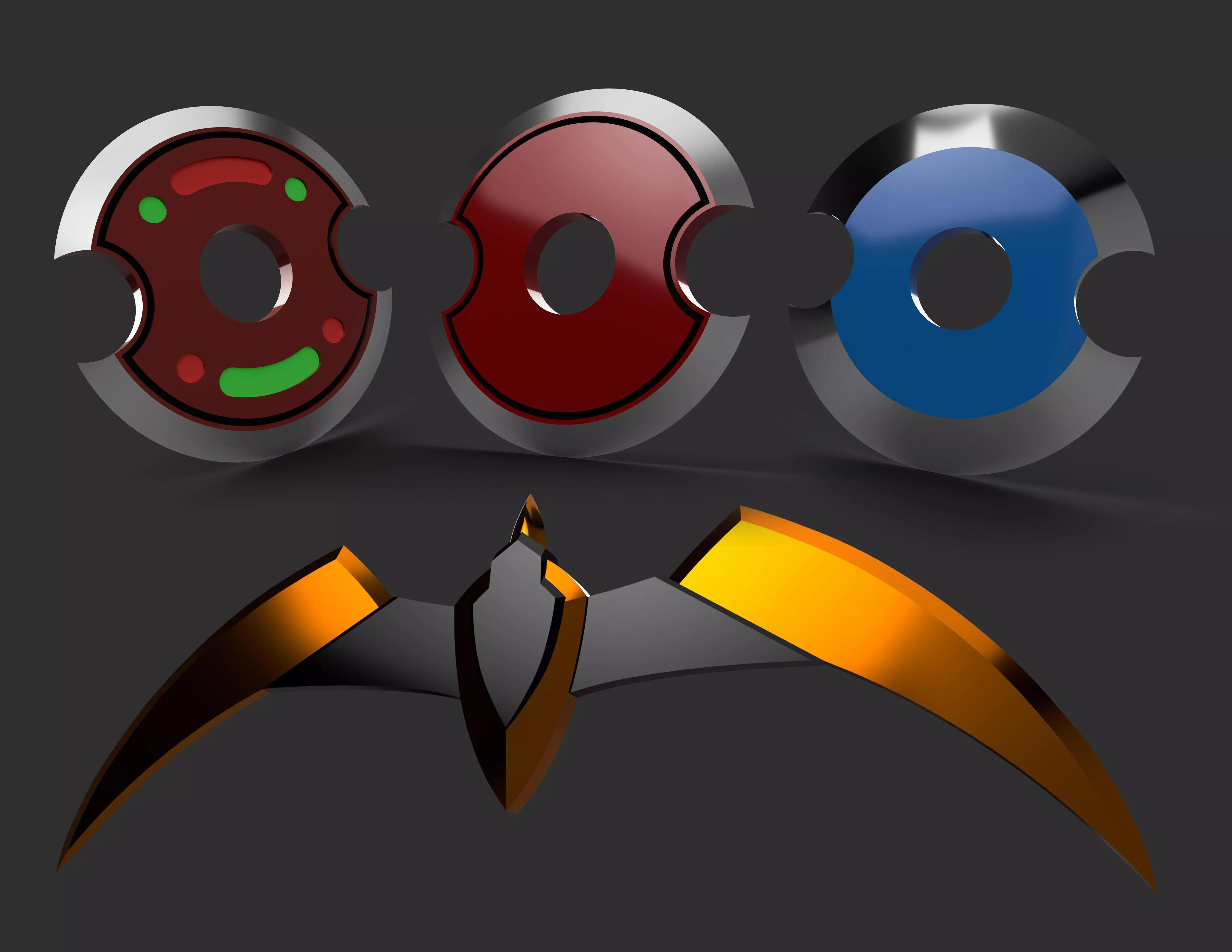 Young Justice Birdarang 4 Pack 3D print model