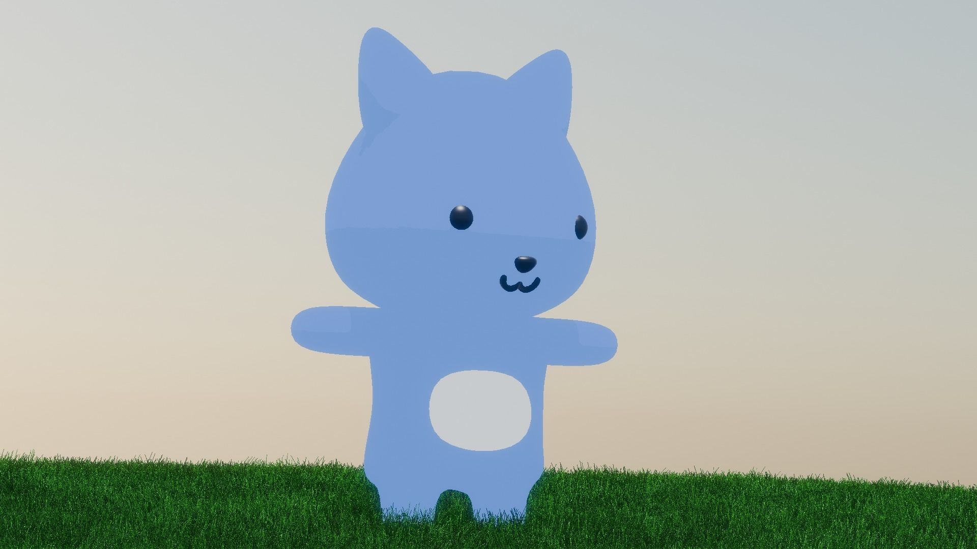 Cartoon Character INVENTED 3D model_1