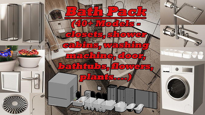 Bath Pack 3D model