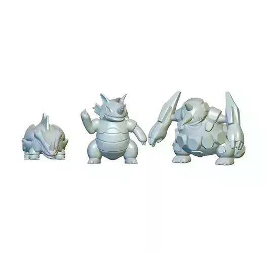 PACK 5 POKEMON RHYHORN RHYDON RHYPERIOR NIDOKING NIDOQUEEN 