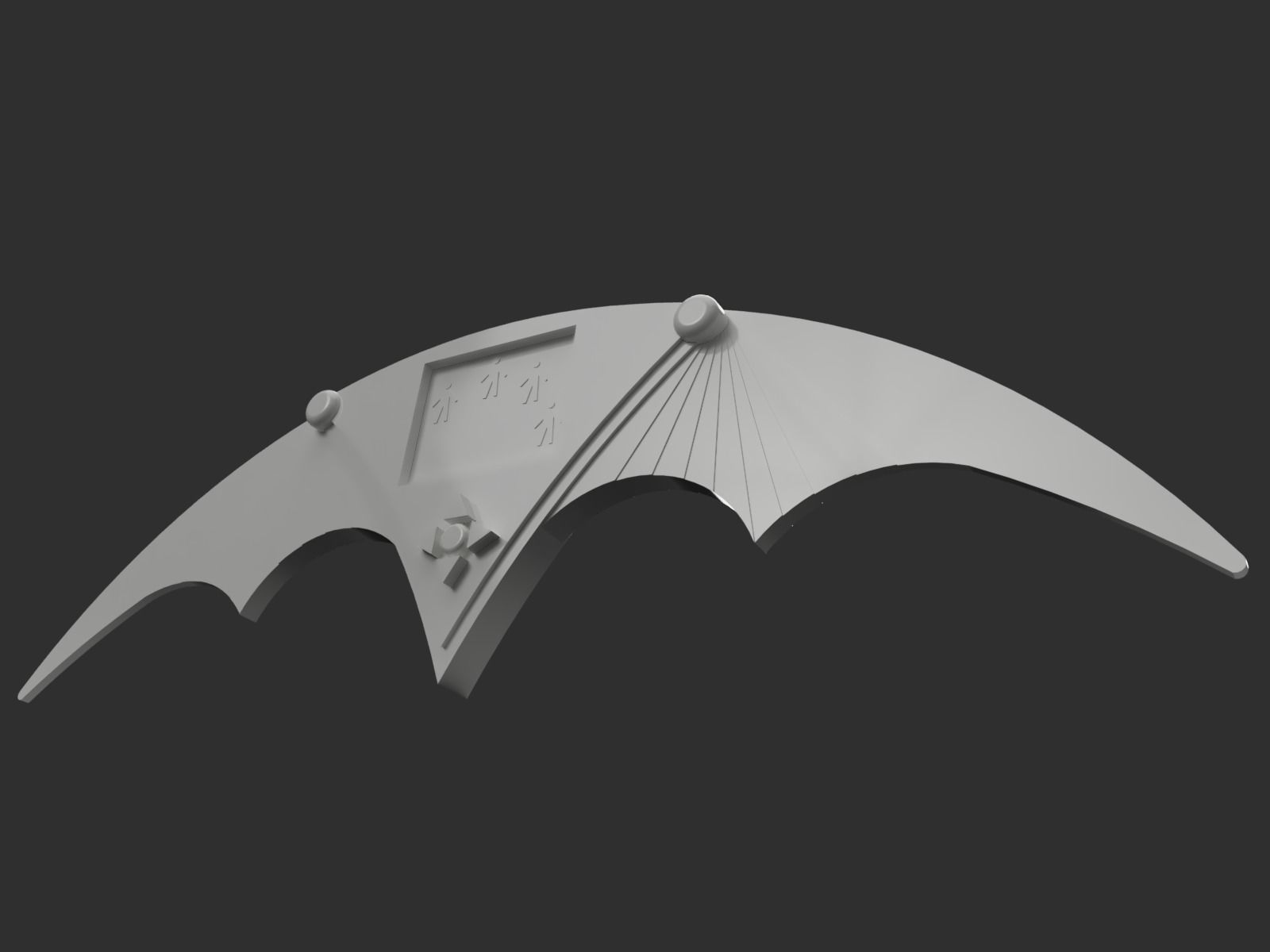 1992 Batman Returns Remote Batarang 3D model 3D printable CGTrader