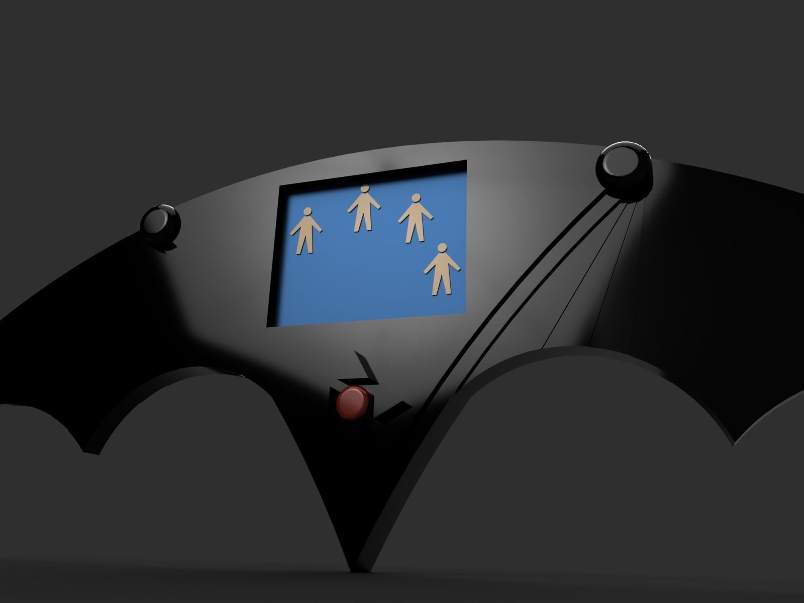 1992 Batman Returns Remote Batarang 3D model 3D printable CGTrader