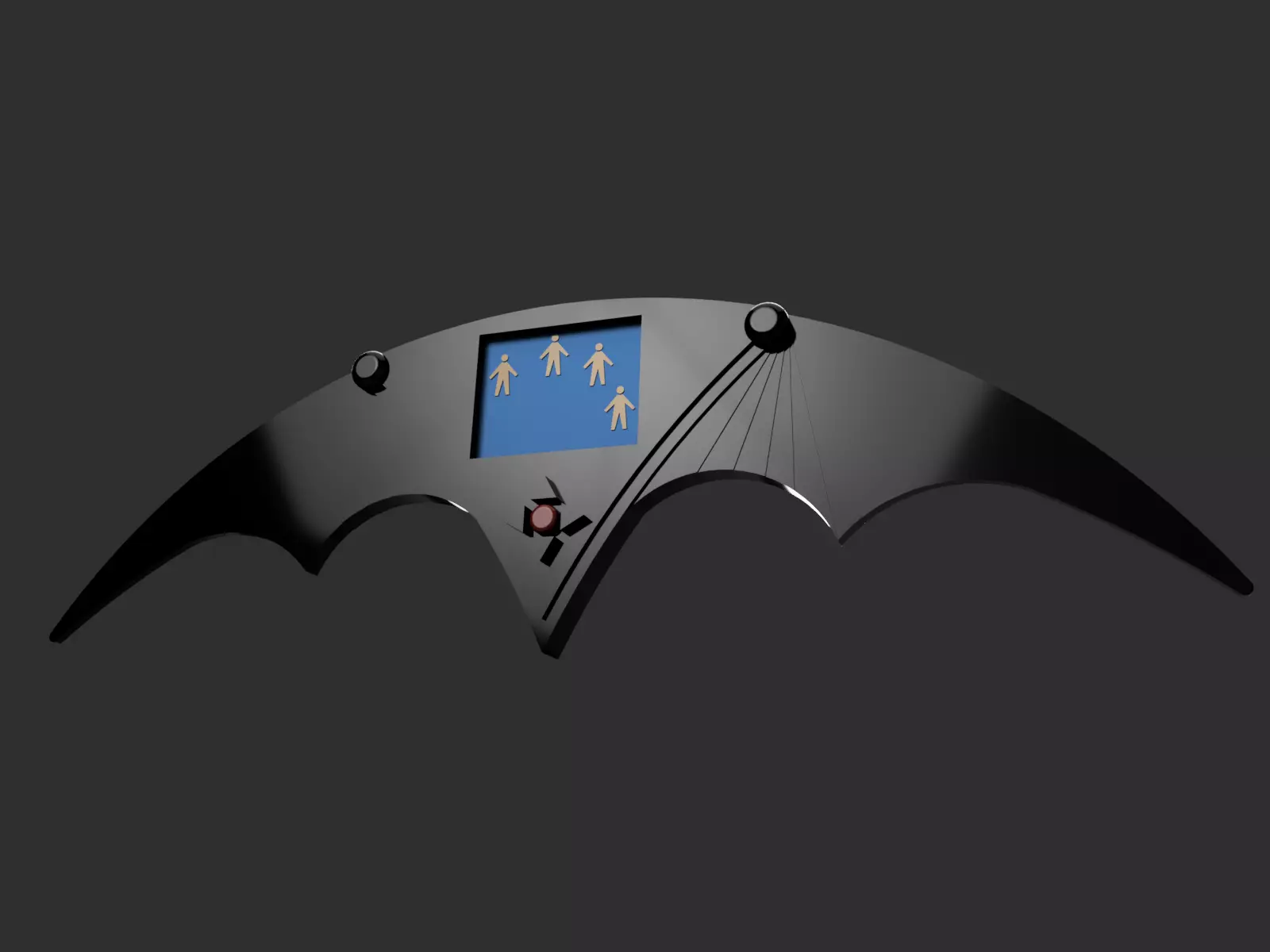 1992 Batman Returns Remote Batarang 3D print model
