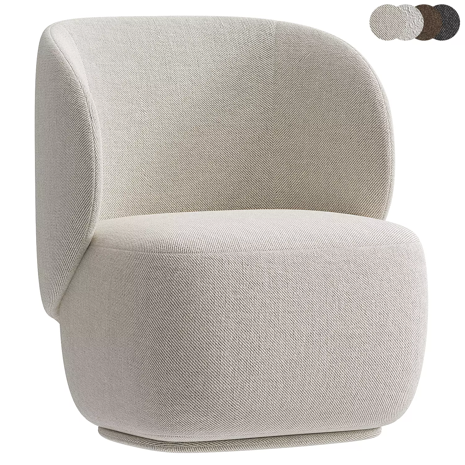 armchair ellipse 3D model