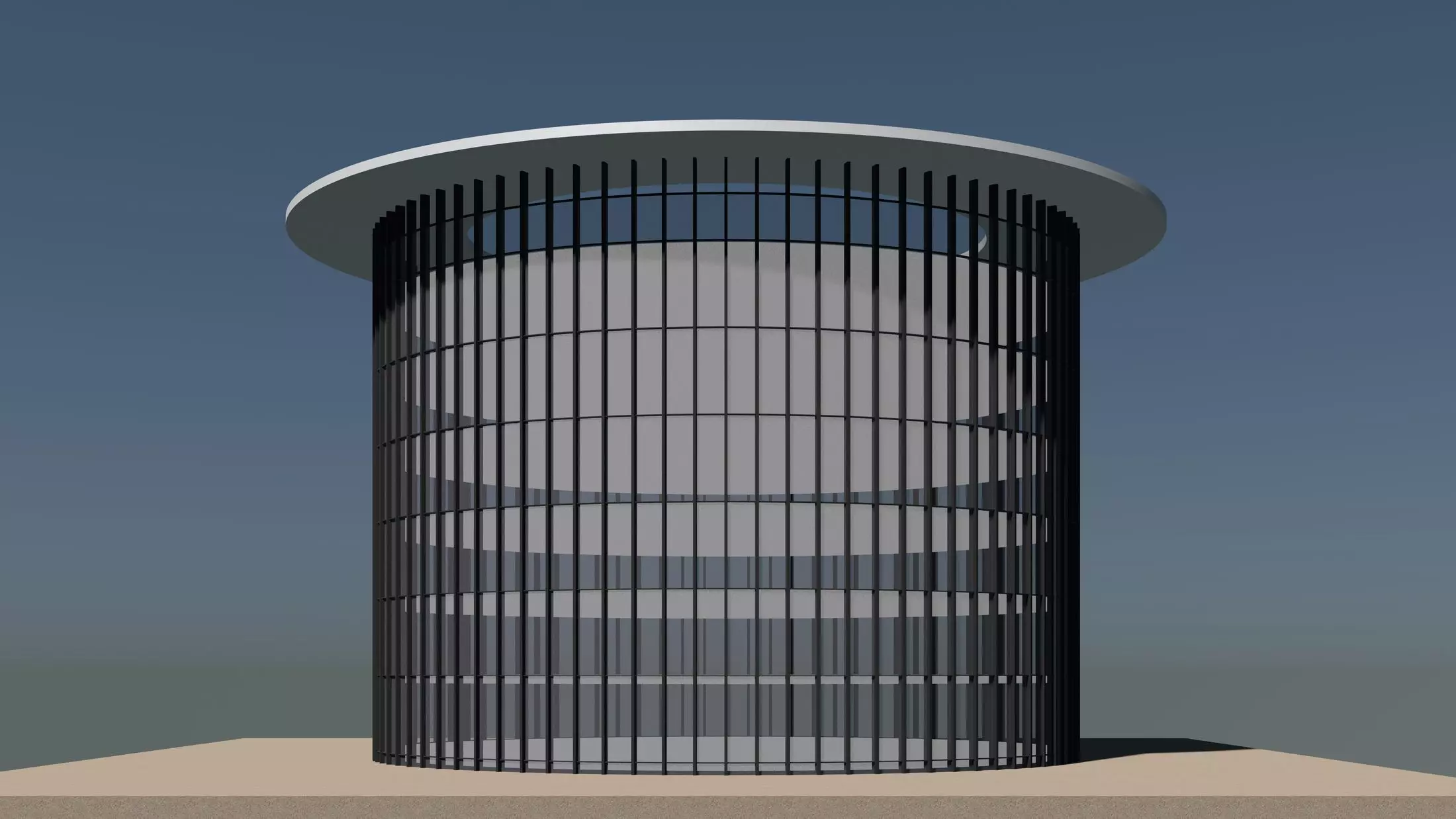 Building facade in concept 2404 3D model