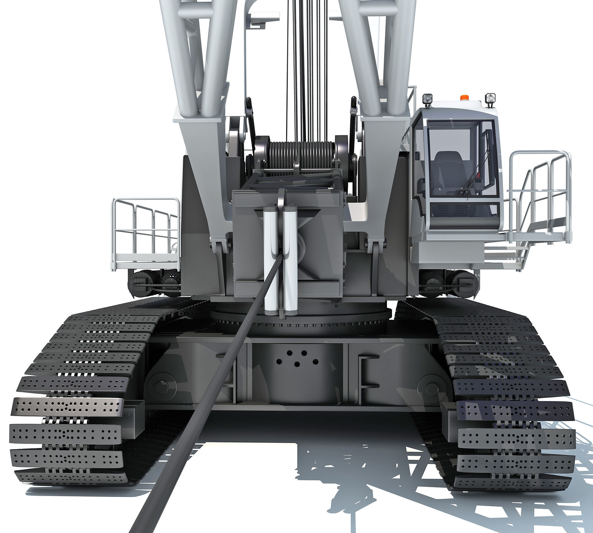 Dragline Excavator Mining Construction Machinery 3D model_15
