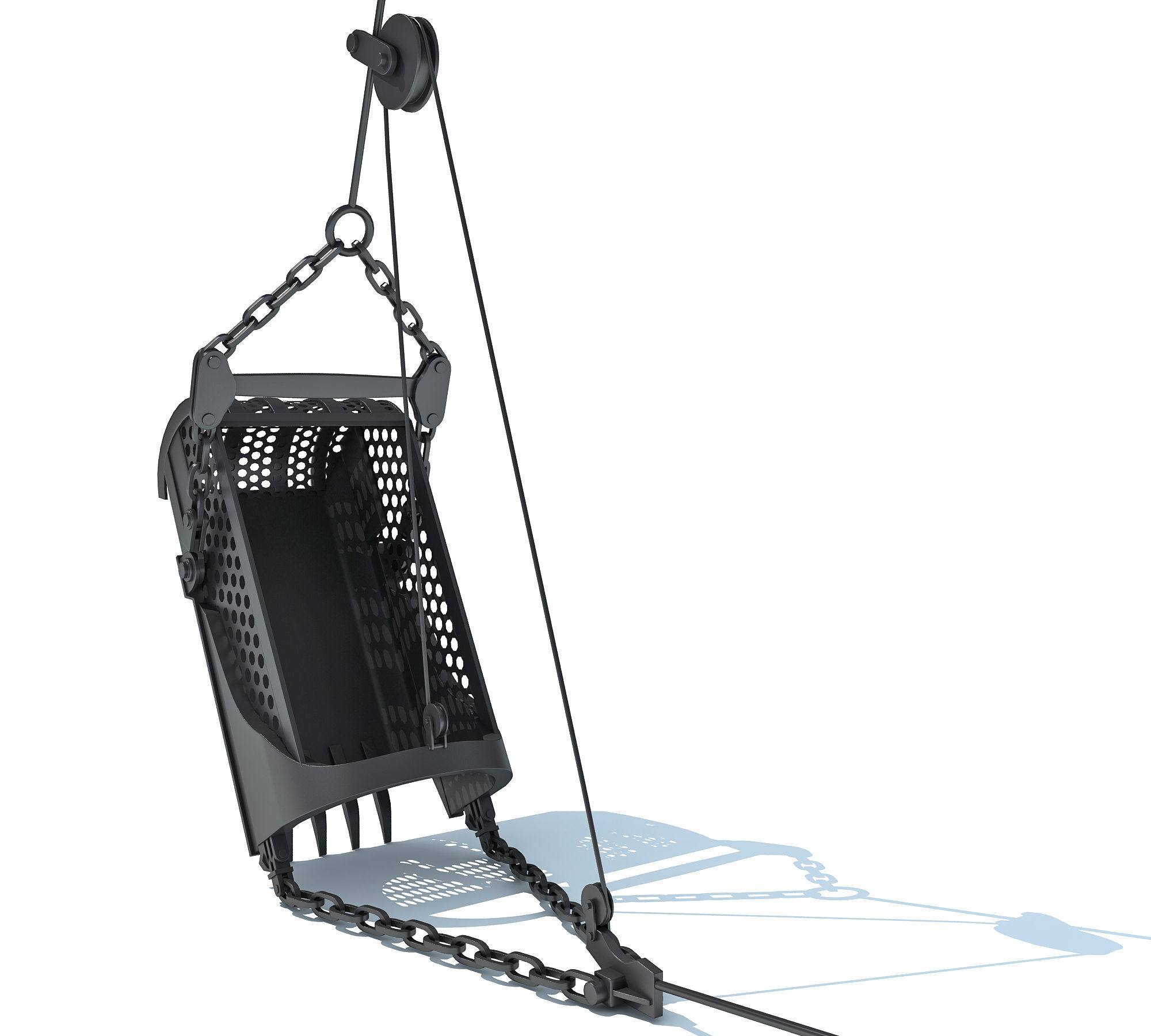 Dragline Excavator Mining Construction Machinery 3D model_18