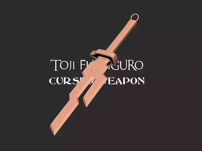 Toji Fushiguro Weapon Inverted Spear of Heaven 3D print model
