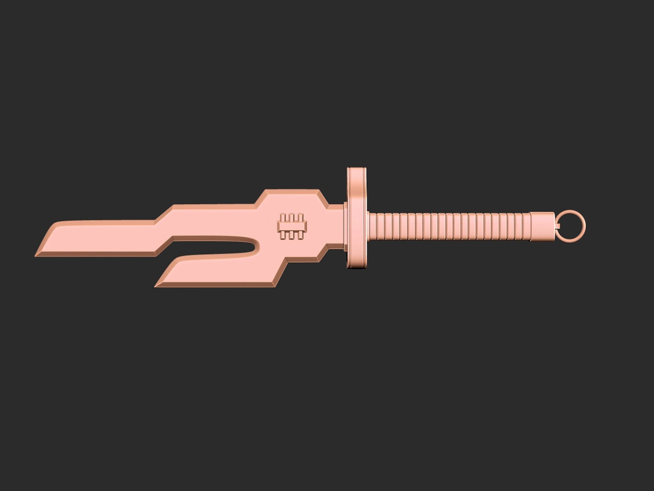 Toji Fushiguro Weapon Inverted Spear of Heaven 3D print model_7
