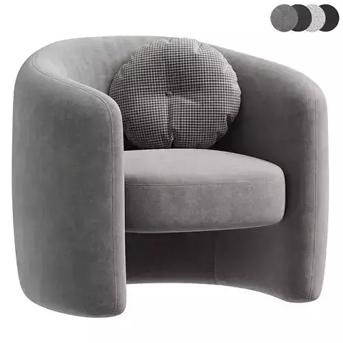 Ferguson Fabric Armchair 3D model