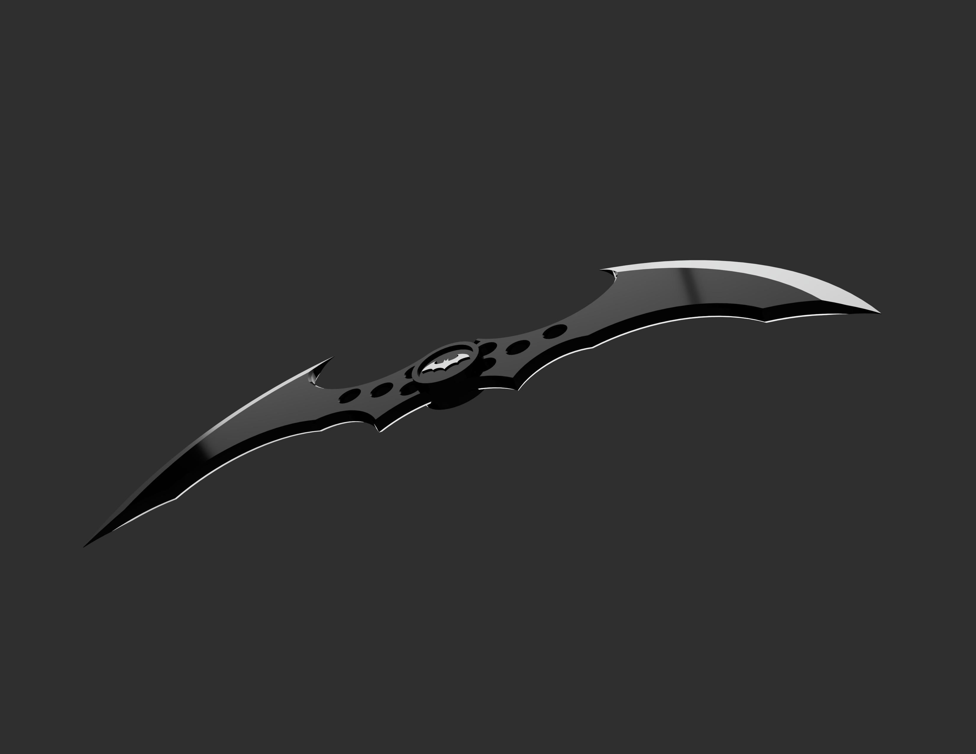 Arkham Game Series Batman Batarang 3D print model_1