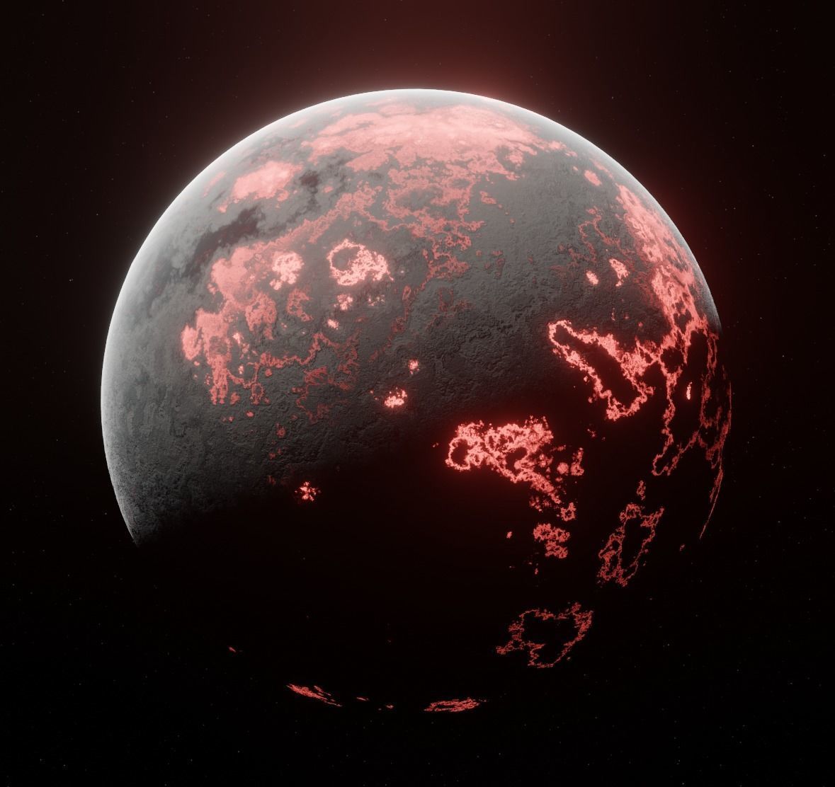 Planet Space Ready to game  Low-poly 3D model_2