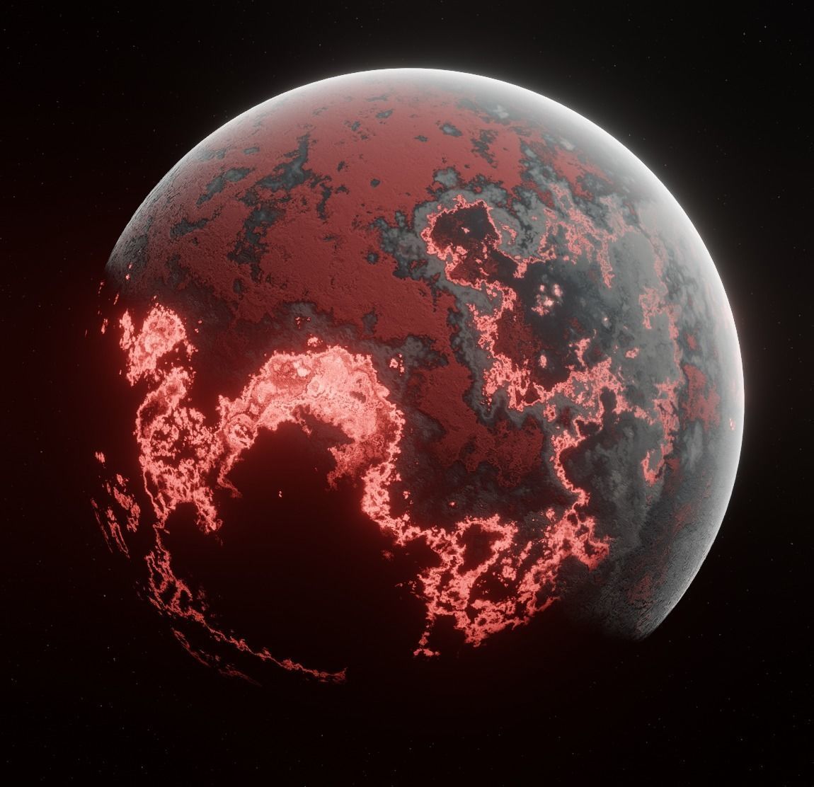 Planet Space Ready to game  Low-poly 3D model_1